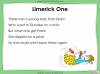 Limericks - Year 7 Teaching Resources (slide 6/26)